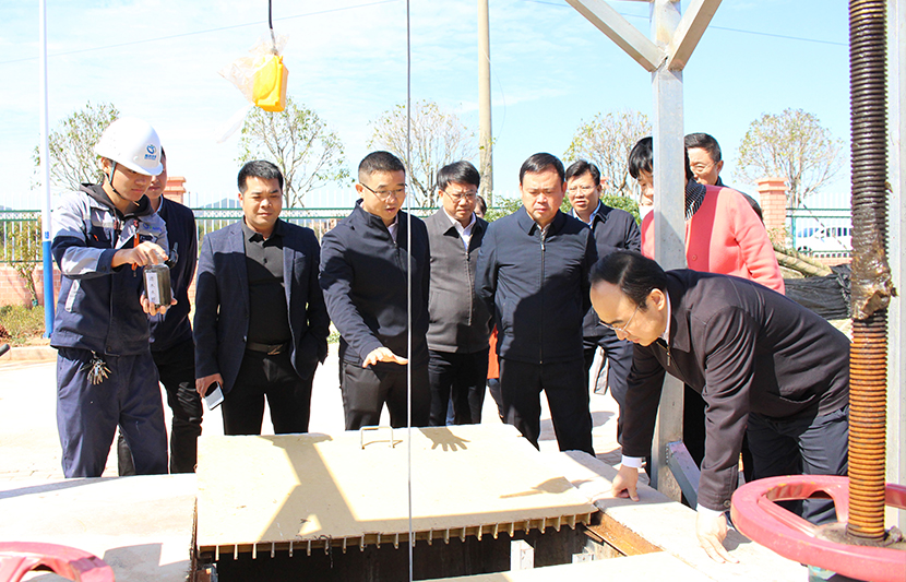 江西省生態(tài)環(huán)境廳黨組書記、廳長(zhǎng)徐延彬一行蒞臨挺進(jìn)環(huán)保和樂新村項(xiàng)目點(diǎn)視察調(diào)研